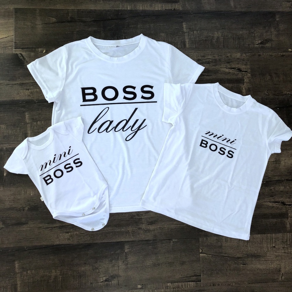 Boss Lady - Family matching T-shirts